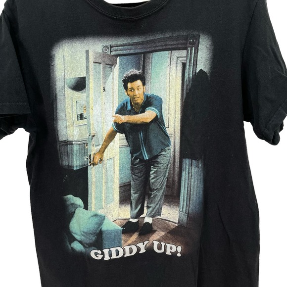 Seinfeld Giddy Up Kramer Sitcom T-Shirt Mens Medium - Picture 2 of 4